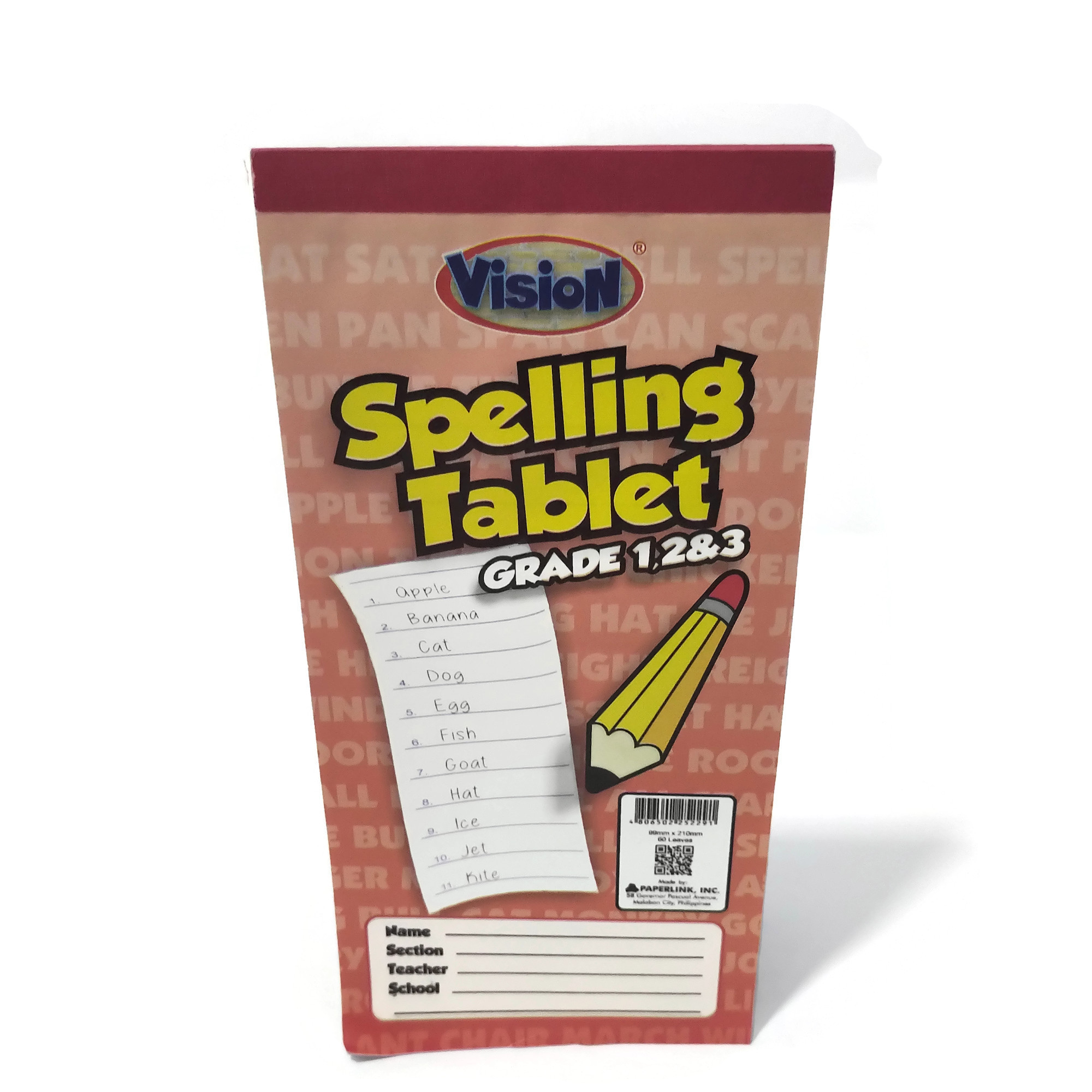 Spelling Tablet Vision Supplies 24/7 Delivery