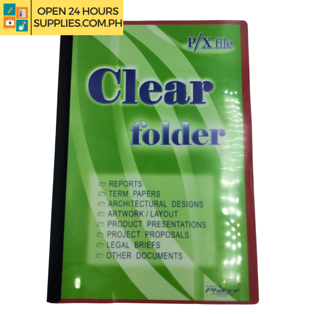 Clear Folder (P/X) Long Supplies 24/7 Delivery