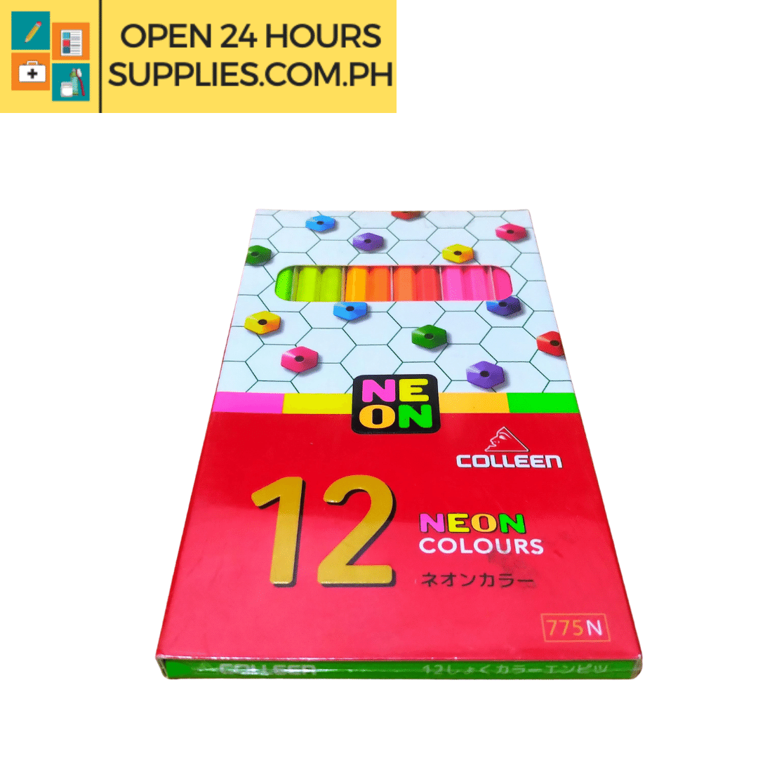 Colored Pencils Colleen 12 Neon Colors Supplies 24 7 Delivery