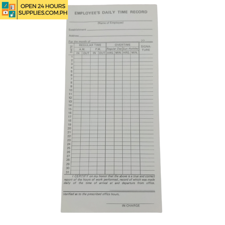 manual employee time clock