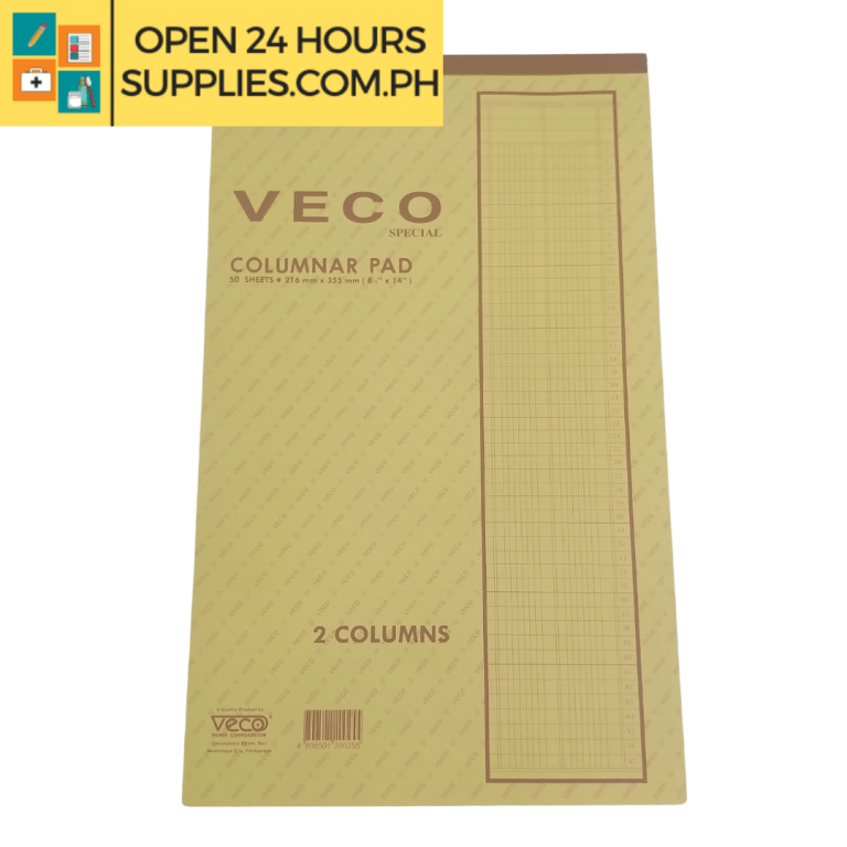 columnar-pad-veco-216-x-355-mm-2-3-4-and-5-columns-50-sheets