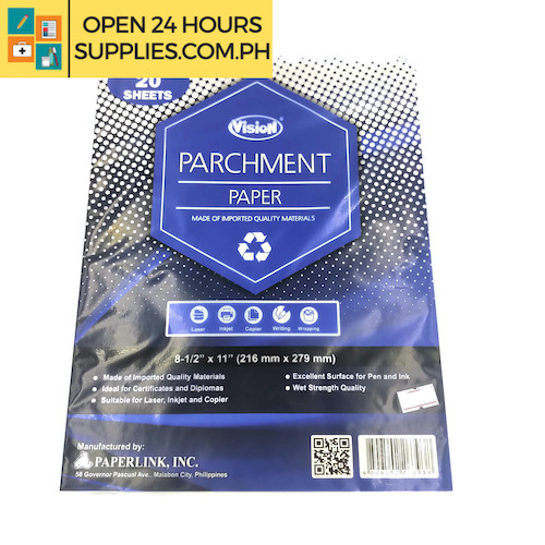 Parchment Paper (Natural) - for Inkjet Printers