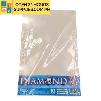 Diamond (Specialty board) 8.5 x13 220gsm Color: Pink 10 Sheets