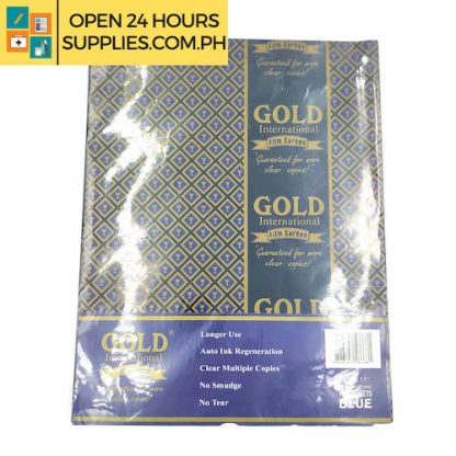 Gold International ( Film carbon) Guaranteed for more clear copies 8 1/2 x 11 216mm x280mm Color: Blue 10 Sheets