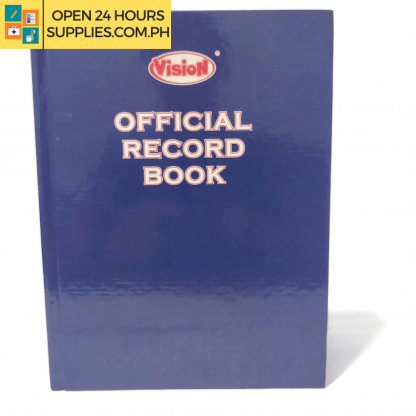 A photo of (Vision) Official Record Book 300 pages 216 x 279 mm - Blue