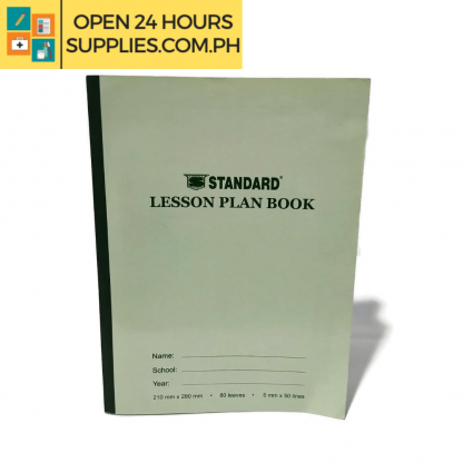 A photo of Standard Lesson Plan Book 210 mm x 280 mm - Green