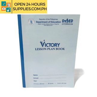 A photo of Victory Lesson Plan Book 210 mm x 280 mm 80 leaves 5 mm x 49 lines - Blue