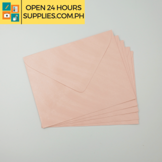 A close up photo of Fleur De Liz Scented Baronial Envelopes Pink