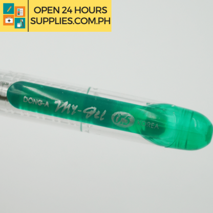 A close up photo of Gel Pen DONG-A My Gel 0.5 mm Green