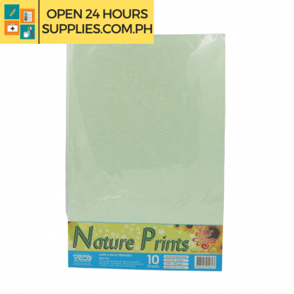 A photo of Nature Prints Specialty Board 180gsm 8.5 x 13 mm Big Flower - Green