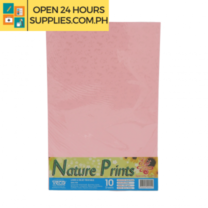 A photo of Nature Prints Specialty Board 180gsm 8.5 x 13 mm Small Flower - Pink