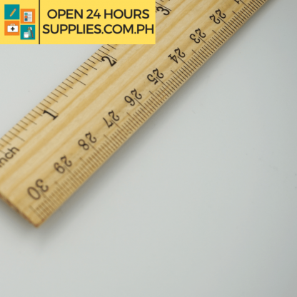 A Close up photo of Wooden Ruler