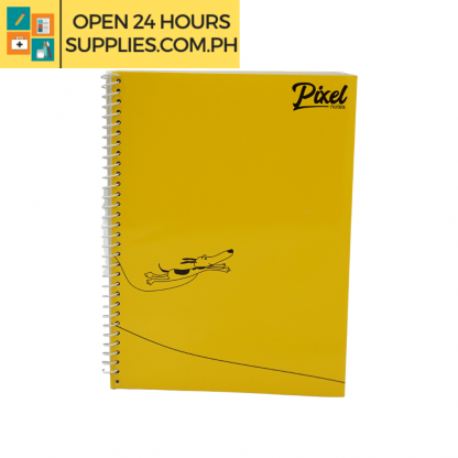 A photo of Pixel Spiral Notebook 80 leaves 148mm x 200mm Yellow
