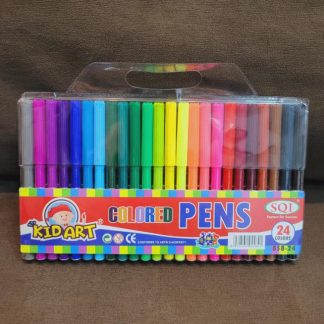 Markers (Kid Art) Vented Fineline Colored Marker c:24 colors in PVC Bag VM0124-DI