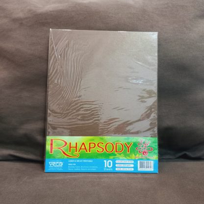 Specialty Paper (Elit) Rhapsody Specialty Board s:(Short) 8.5x13 inches t:220gsm q:10 Sheets c: Dark Brown
