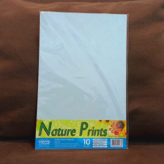 Nature Prints (Elit) Specialty Board - Size: (Short) 8.5 Inch x 11 Inch - Thickness: 180 gsm - Design: Big Flower - Color: Blue - 10 sheets