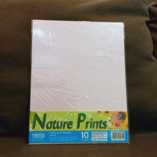 Nature Prints (Elit) Specialty Board - Size: (Short) 8.5 Inch x 11 Inch - Thickness: 180 gsm - Design: Big Flower - Color: Purple - 10 sheets