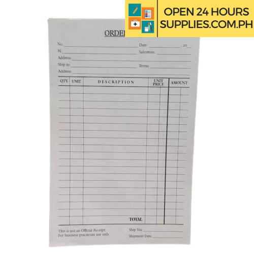 Order Slip A5 2-ply (50sheets x 2) - Supplies 24/7 Delivery
