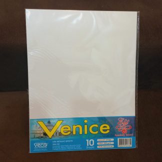 Specilaty Paper (Elit) Venice with Metalic Effect-Short/White