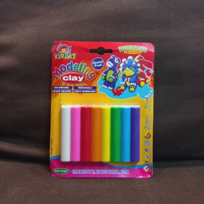 Clay (Kid Art) 8 Colors in Blister Pack T108B-DI 100g
