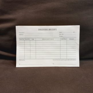 Business Form - Delivery Receipt A5 portrait 2-ply (50sheets x 2)