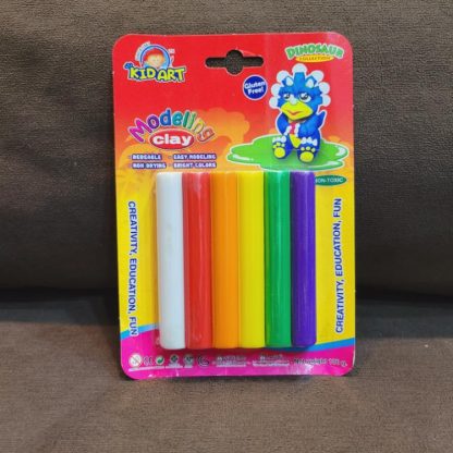 Clay (Kid Art) 6 Colors REGULAR in Blister Pack T106B-SF 100g