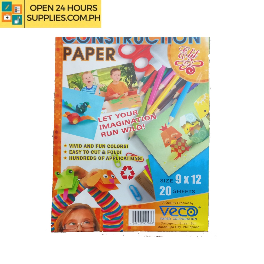 Specialty Paper - Construction Paper 9x12 20 sheets - Supplies 24/7 Delivery