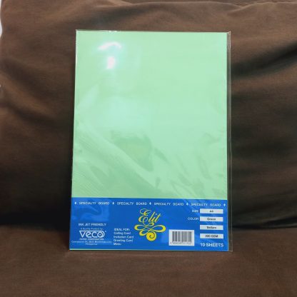 Specialty Board (Elit) A4 Vellum Board Color Green 220 gsm 10 sheets