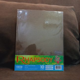 Specialty Paper (Elit) Rhapsody Specialty Board s:(Short) 8.5x13 inches t:220gsm q:10 Sheets c: Dark Brown