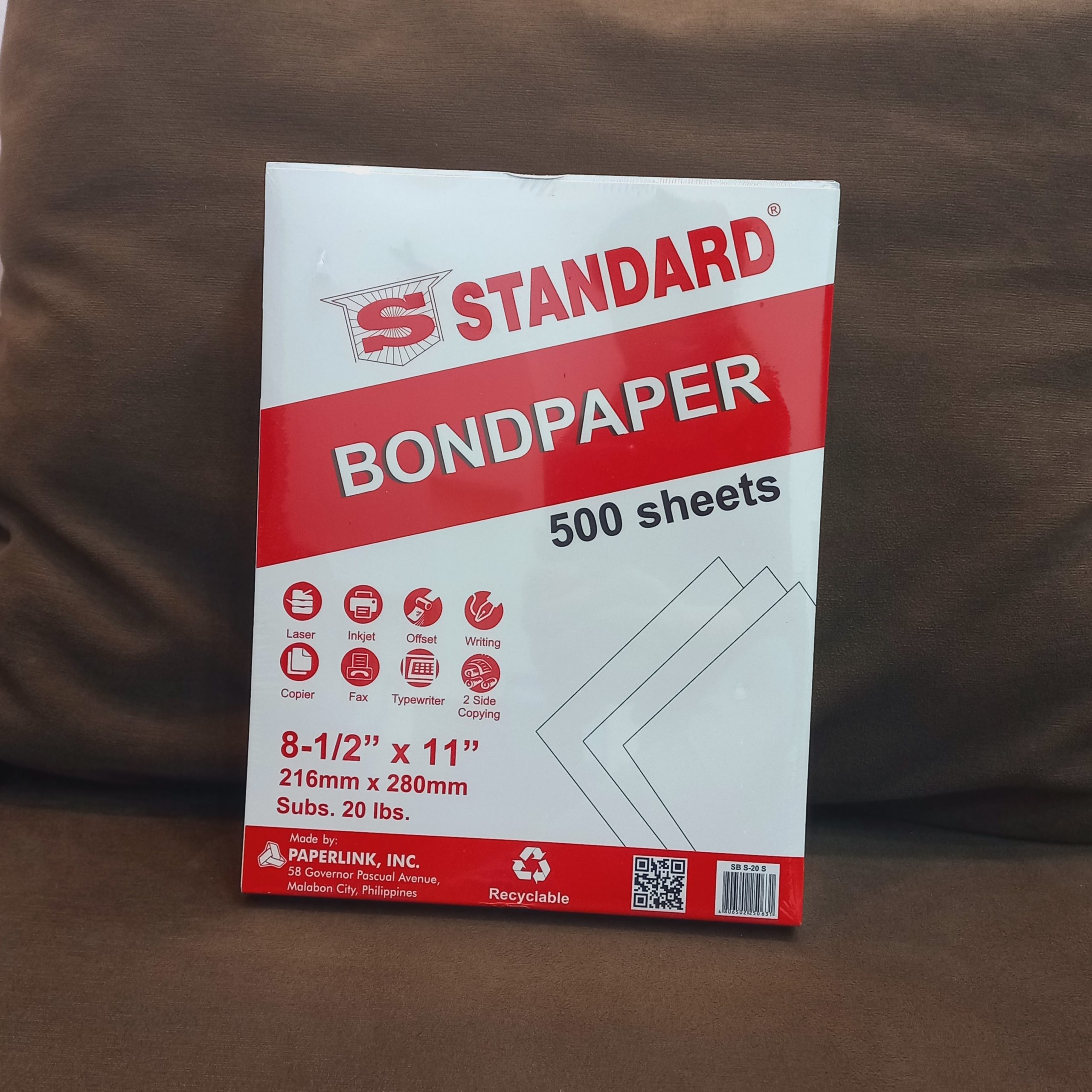 Bond Paper Standard Short 500s S 20 Lbs Supplies 24 7 Delivery