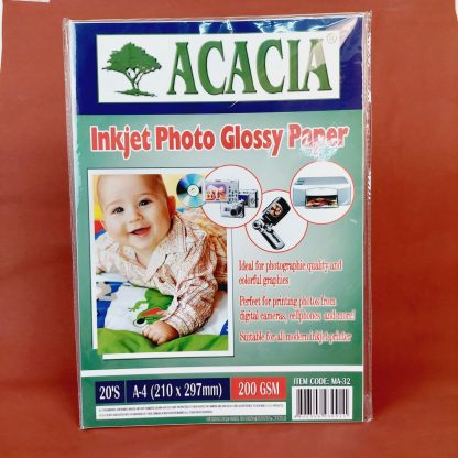 Photo Paper (Acacia) Inkjet Photo Glossy Paper A4 200 gsm 20 sheets - Image 3