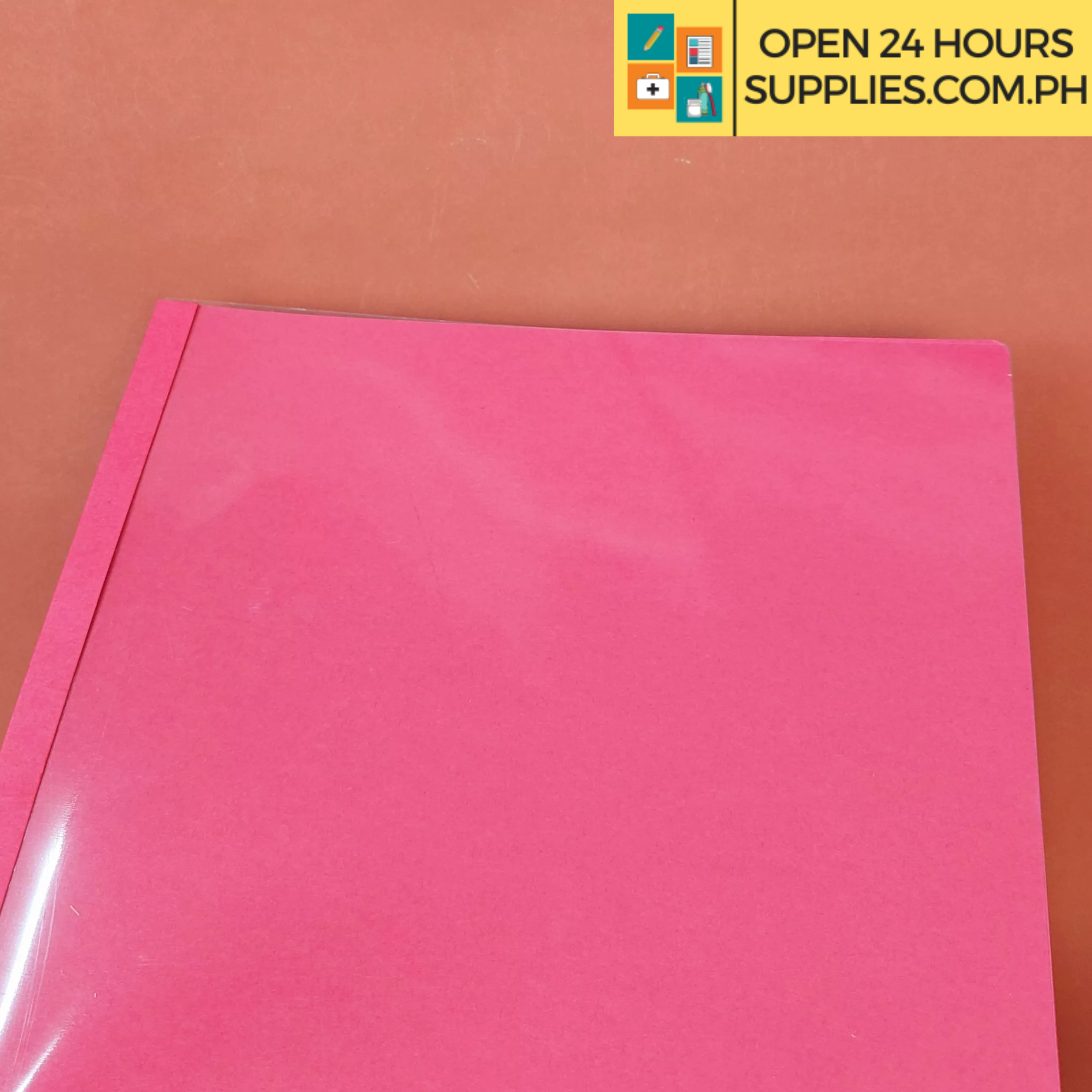 StarFile Sliding Clear Folder Short and Long Red Back Clear Front for