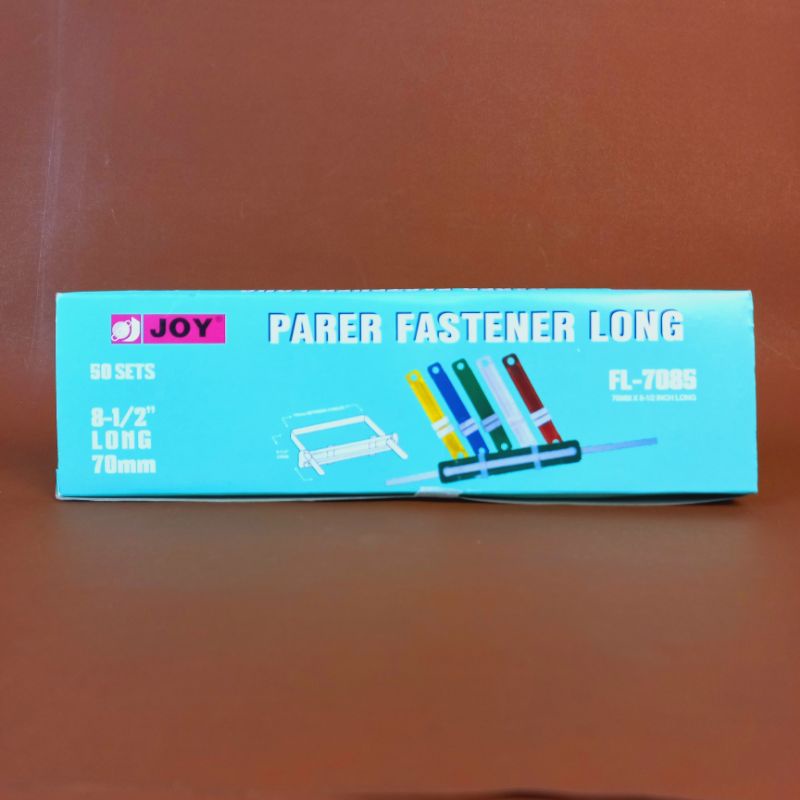 Fastener (Joy) Plastic Paper Fastener 8.5 cm 50s No. FL-7085 Assorted ...