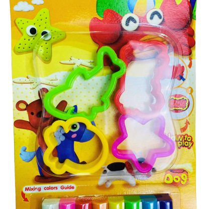 Joy Multi-Colored Clay SCL-3208 8 Colors with 4 Moulds - Image 2