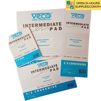 Veco Quiz Pad Bundle (Intermediate Pad, 1/2 Lengthwise, 1/2 Crosswise, 1/4 Page)