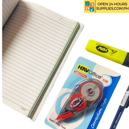 Veco College Essential Pack (1 Binder Notes, 1 Ballpen, 1 Correction Tape, 1 Highlighter) - Image 4