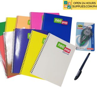 High School Essentials (10 Notebook, 1 Ballpen and 1 Correction Tape)