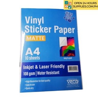 Elit Sticker Paper Vinyl A4 10s Matte Finish