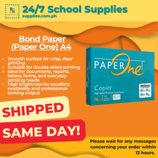 Bond Paper (Paper One) A4 70 gsm 500 sheets