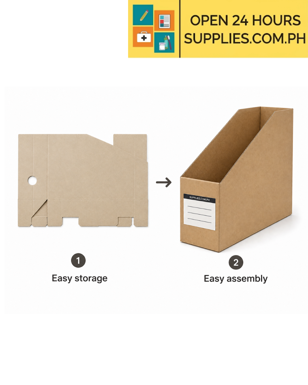 Supplies.com.ph Basic Foldable File Box - Image 4